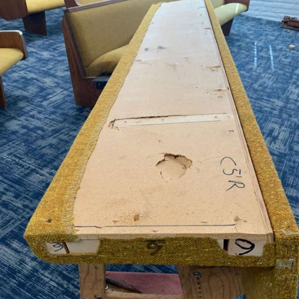 Pew Re-Up Crew restoration project